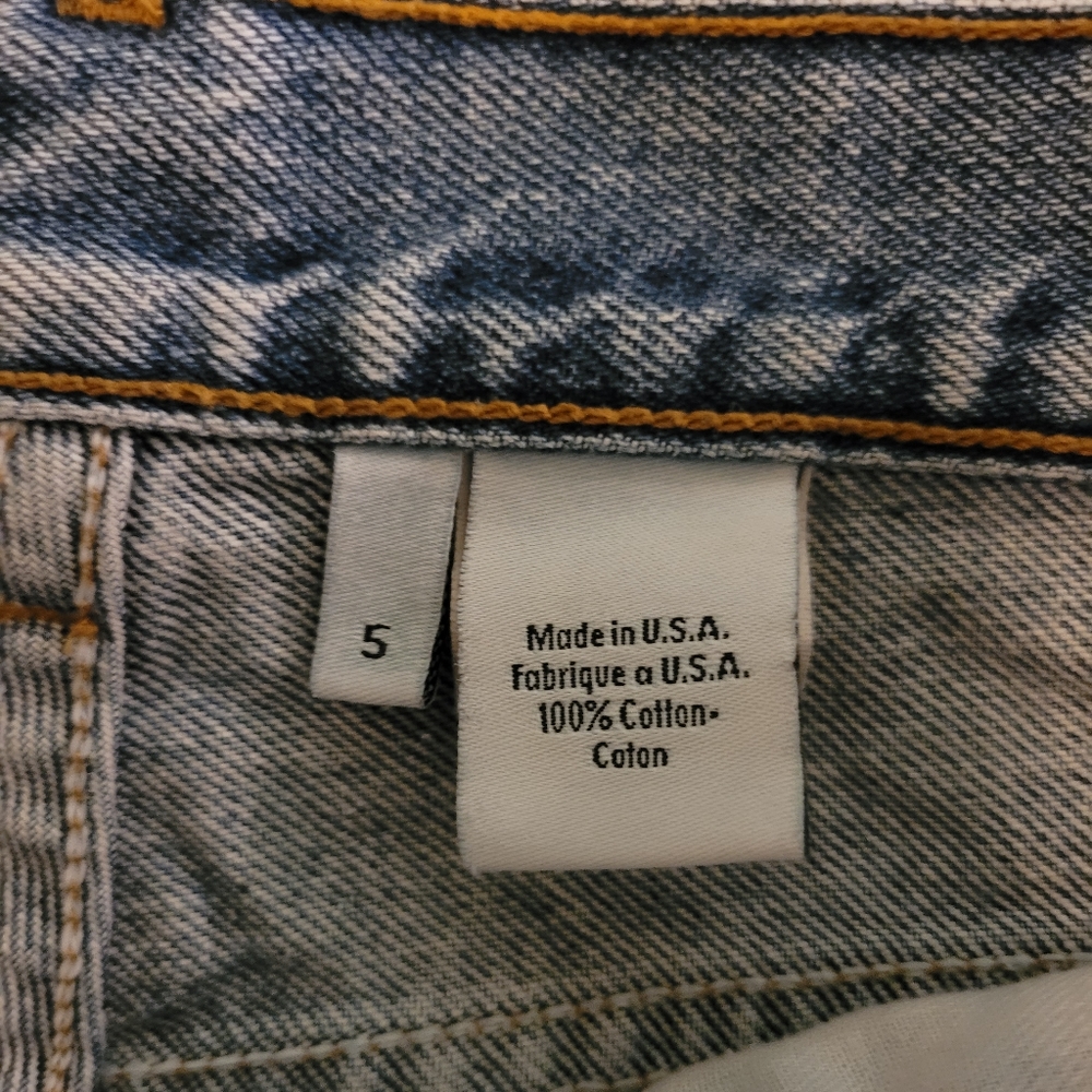 💋90's VINTAGE Ralph Lauren high-rise denim shorts - Picture 5 of 8